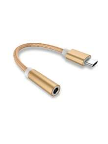 Type-C 转 3.5mm 音频适配器，USB C 耳机插孔数字辅助适配器，耳机 USB C 适配器，Type-C 公头转 3.5mm 母头耳机插孔，兼容所有 Type-C 设备