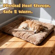 Tapete de Cama para Animais de Estimação Interno: Aquecido, Auto-Aquecimento, Tapete para Animais de Estimação Reforçado Adequado para Todas as Estações, Proporcionando um Espaço Confortável. Ele apresenta Aquecimento Multicamadas e um Bottom Resistente à Abrasão e Antiderrapante que Evita Deslizamento. Disponível em Duas Cores, É a Melhor Escolha para Uso Pessoal ou Como Presente para Amigos Durante o Uso Diário, Ano Novo, Temporada de Volta às Aulas ou Ramadã. - Caramelo - Visão 6