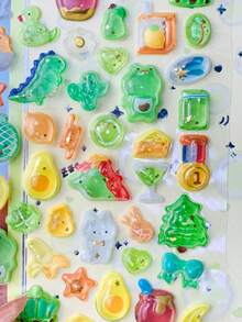 Hình dán hoạt hình dập nổi thú vị - Hình dán trang trí hình kim cương pha lê cho trẻ em - Hình dán 3D nổi - Hình dán nổi dễ thương. Trang trí hoàn hảo - Món quà hoàn hảo. Sự lựa chọn hoàn hảo cho trang trí nhà cửa, trang trí và trang trí tiệc. - Nhiều màu - Xem 8