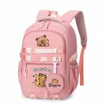 Capybara Cute Lightweight Anti-Tumbling Backpack School Backpack Teen Girls Backpack Laptop Backpack With Mini Capy Wallet,Backpack Travel Backpack Casual, Gift Cute Cartoon Backpack - Lightweight With Adjustable Straps For Boys And Girls,School Bag Primary School Student,Large-Capacity Multi-Layer Pencil Case,Back To School Supplies Essentials Office Supplies Valentine's Day Gifts - Multicolor - View 8