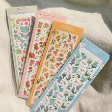 Hình dán nhũ lấp lánh hình hoa hồng và hươu - Nhiều màu, chất liệu PET, tự dính, thích hợp cho các dự án thủ công và trang trí DIY. - Hoa hồng sáng bóng - Xem 3