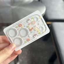 IMD Glitter Edge Rhinestone Lens Film, Cute Snowman & Puppy Cartoon Pattern, Suitable For IPhone 17 Pro Max Lens Protection - Multicolor - View 7