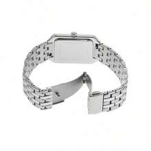 Fossil 1件装女士石英表，方形表盘，不锈钢/双色表带，罗马数字时标，女士礼物，ES5221/ES5222/ES5306 - 銀色+銀色 - 查看 6