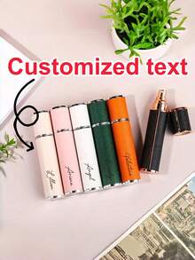 [Customization]Personalize The Leather Perfume Bottle With The Names Of The Bridesmaids, Customize The Perfume Travel Bottle, Prepare For The Trip, Create Personalized Sprays, Offer Unique Gifts For The Bridal Party, An Ideal Choice For Weddings And Formal Events, Wedding Accessories. - Multicolor - View 2