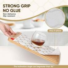 TendenciaRollo De Plástico Protector Para Cajones/estantes De CocinaCalidad premium - Cuadrifolio dorado - Ver 3