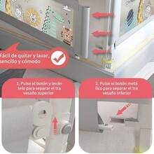 TUSHH Barandilla para Cama De Abatible, Altura Ajustable para Cama, para Todo Tipo De Colchones y Bases-1.8m (Gris) - 1,8 millones - Ver 4