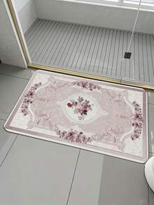 1pc Faux Bamboo Pattern Floor Mat, Skillfully Simulating Wood Grain Texture And Color, Rustic Yet Stylish, Creates A Warm And Natural Ambiance, Made Of High-Quality Material, Durable And Easy To Clean, Suitable For Living Room, Bedroom, Doormat, Small Rug, Welcome Mat, Carpet, Floor Mat, Outdoor Doormat, Kitchen Rug, Home Decor, Front Door Mat, Area Rug, Outdoor Mat, Home Decoration, Area Carpet, Garden Carpet, Washable Rug - Khaki - View 4