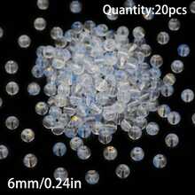 20颗彩色带孔玻璃珠，珠宝制作DIY串珠，工艺用品及配件 - DIY - 查看 18