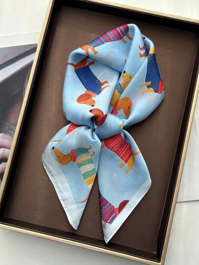 1条时尚新款小方巾，女士装饰领巾，专业颈部围巾，披肩