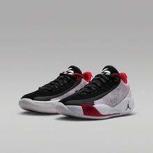 Nike Unisex Youth Cushioned Shock-Absorbing Basketball Sneakers - Black/White/Red - View 3