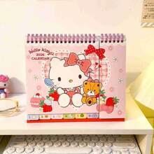 1pc 2026 Popular Japanese Anime Cute And Fun Cartoon Peripheral Calendar, High Beauty Cute Desk Calendar, Pink Girlheart High Beauty New Cute And Fun Calendar, Hong Kong Public Festival Holiday Desk Calendar, Hong Kong Version Monthly Calendar - Multicolor - View 4