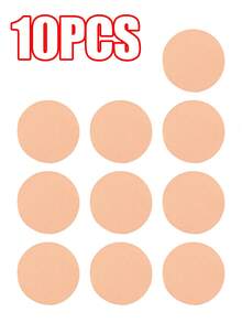 10pcs/5pcs/1pc Large Round Powder Puff, Sponge Powder Puff, Dry And Wet Dual-Purpose, Beauty Tool - Apricot - View 9