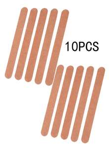 50/100片装指甲锉，实木指甲锉，双面180/180目砂纸，薄型砂纸条，适用于修甲、卸甲、抛光，木质锉条，适用于商业和家庭用途 - 彩色 - 查看 11