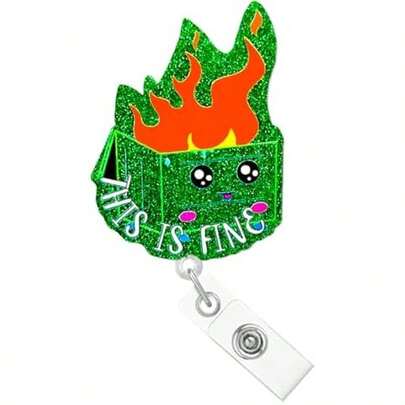 Hey You Drop This Funny Nurse Badge Reel Holder Retractable Nursing ID Card Clip Holder Blue Acrylic Badge Clip Medical Student Social Worker Hospital Accessories