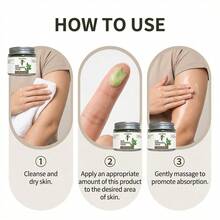 天然艾草提取物纤体霜，温和有效，不刺激，滋润身体肌肤，每日轻柔按摩涂抹 - 白色 - 查看 4