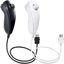 U Nunchuck Controllers for Gaming, 2-Pack Replacement Gamepad - Black, White (Enhanced gaming experience) - como en la foto - Ver 2