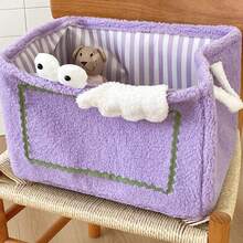 1个可爱小怪兽收纳篮，家用玩具零食收纳篮，可折叠大容量置物篮，适用于客厅、卧室、宿舍、办公室等家居空间，兼具房间装饰和家居装饰功能。 - 彩色 - 查看 17