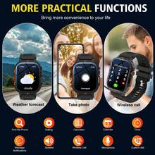 2.01" HD Screen Multifunctional Smart Watch - Wireless Calling, Camera Control, Music Adjustment, Sports Modes, Customizable Wallpaper | Compatible With IPhone And Android, Unisex | Built-In Call And Message Alerts - Multicolor - View 5