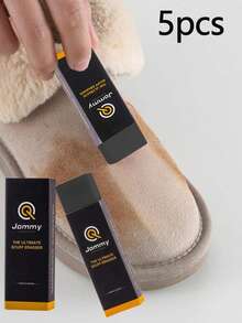 1/5pcs Magic Shoe Eraser - No-Water Faux Leather & Sneaker Cleaner, Brightens & Decontaminates, Ideal For Boots & Clothes - Black - View 1