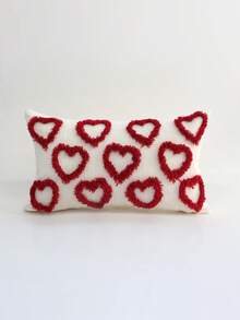 1个45*45厘米毛绒装饰枕套，适用于节日、情人节、母亲节、周年纪念日、沙发和客厅装饰。单面毛绒设计，不含枕芯。 - 彩色 - 查看 5