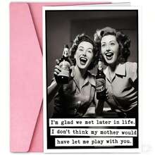 一张温馨又有趣的生日贺卡 - 高品质，独一无二的礼物 - 庆祝30岁、40岁、50岁、60岁生日里程碑 - 送给女性、女友、闺蜜、姐妹的理想之选 - 彩色 - 查看 9