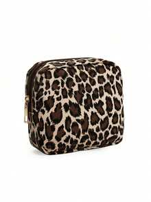 1pc Cow Print Zipper Sanitary Pad Pouch, Large Capacity Portable Bag For Storing Sanitary Pads, Liners, Tampons, Also Can Hold Cosmetics, Coins, Small Items, Versatile For Home, Gift, Travel, Holidays (Halloween, Christmas), Bohemian Style - Multicolor - View 30