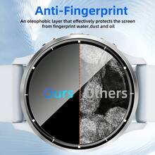 3 piezas de protector de pantalla de borde curvo de material PMMA para Garmin Venu 3/Venu 3S, transparente de alta definición, resistente a arañazos, a prueba de golpes, sensible al tacto, superficie lisa, ajuste perfecto, adecuado para Halloween y Navidad - 3 piezas, transparente - Ver 5
