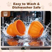 Interactive Dog Toys To Keep Them Busy Dog Frozen Treat Toy To Reduces Anxiety Dogs Puzzle Enrichment Toy For Small Medium Breeds Freezable Fillable Rubber Easy To Clean Orange - trái cam - Xem 6
