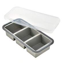 1 pieza. Caja de almacenamiento de silicona de gran capacidad con tapa abatible, contenedor de almacenamiento específico para cocina y congelador, molde de cubitos de hielo de tira larga para congelar sopa, compartimentador de ingredientes para hornear, de doble uso para refrigeración y congelación. Material de silicona. Contenedor de cocina para hacer hielo en el congelador. Estilo sencillo y conveniente. Sellado para mantener la frescura. + Compartimentación multiusos + Diseño de desmoldeo fácil. - Multicolor - Ver 10