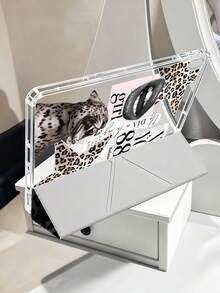 The Pattern Of Leopard-Print Stars Tablet Case Compatible With IPad Air 11-Inch M3 2025 / M2 2024, IPad Air 5th Generation 2022 , IPad (A16) 11 Inch 11th Generation 2025,Compatible With Samsung Galaxy Tab,Kindle Paperwhite 12th Gen 2024, Clear Back ,Fashion Pattern Protective Case,Automatic Sleep And Wake-Up Function, Airbag Protection, Suitable For Gifts And Office Use - Multicolor - View 6