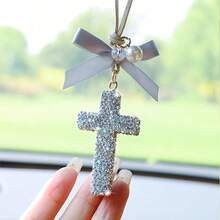 Fashion Car Interior Car Hanging Ornament Exquisite Inlaid Car Rearview Mirror Accessory Hanging Decoration - A - Xem 7