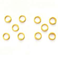 23毫米多色金属珐琅圆形弹簧扣开口吊坠，适用于钥匙链、手机挂绳、耳机盒及其他配件 - 彩色 - 查看 38