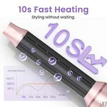 ATOPSKINS 2026 Upgraded 5-In-1 Curling Iron & Multi-Function Curler & Hair Dryer & Comb & Straightener, 3 Heat Settings - UK Plug(220-240V) - View 6