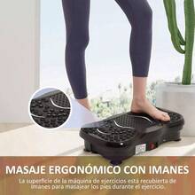 Máquina Vibratoria 110v Plataforma Adelgazar con Bandas | Uso Doméstico | Equipo Fitness | Resultados Rápidos Práctico - Multicolor - Ver 8