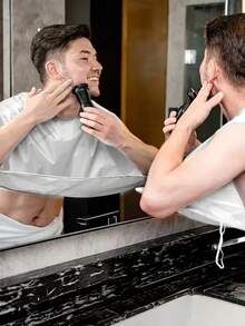 2件装胡须围兜，剃须围兜，胡须围裙，剃须披肩，修剪胡须围兜