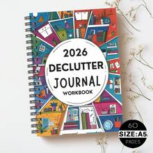 1 Pc 2026 Declutter & Organize Planner – Full-Year Home Management Journal With Monthly Calendars, Cleaning Schedules, Goal Trackers And Weekly Prompts