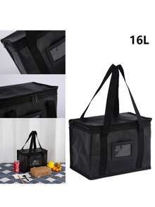Large Food Delivery Insulated Bags Pizza Takeaway Thermal Warm Cold Bag Ruck Hot - Black - View 14