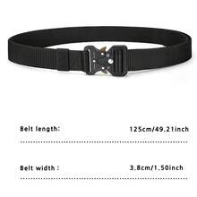 Unisex Outdoor Tactical Belt, Quick Release Buckle Design For Convenient And Fast Fastening, Comfortable And Durable Material With Strong Breathability, Adjustable Plus Size, Suitable For Spring, Summer, Autumn And Winter, Can Be Paired With Jeans, Pants, Skirts, Dresses, Ideal For Commuting, Office, Sports - Perfect Gift For Valentine's Day, Birthday, Anniversary - Multicolor - View 4
