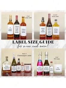 Customized Pregnancy Announcement Wine Or Champagne Label Gift, Creative Customized Wine Bottle Sticker Gift, Customized Anniversary Gift, New Year Gift, Couple Anniversary Gift, Personalized Grandparent Champagne Sticker - Multicolor - View 7