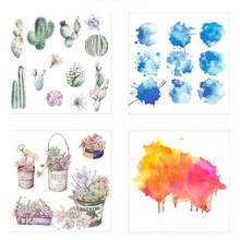 12 Pcs Watercolor Pen Set 12 Colors Soft Head Easy To Color Heat Resistant Water Paint Brush Pens - Multicolor - Ver 8
