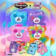 Spin Master Fugglers X Carebears 9英寸玩具，联名款，包含欢呼熊/团结熊/暴躁熊/分享熊，造型滑稽丑陋，长着类似人类的牙齿，可收藏，适合儿童、青少年和成人。 - Grump Bear - 查看 8