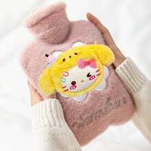 Sanrio 1个33.81盎司PVC热水袋，带柔软外罩，可用作暖床器或暖手器，是送给女孩的可爱礼物，可为家人和朋友带来温暖。 - 彩色 - 查看 8