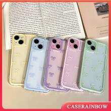 Case Cover Transparent Material TPU Purple, Pink, Blue, Green And Yellow Bow Pattern I P H ONE XR 11 12 13 14 15 16 PRO MAX 7 14 15 16 PLUS REDMI A1 A2 A3 A5 9A 10C 12C 11A 13C 14C 11 12 LIRE NOTE 8 9 10 11 12 13 14 PRO POCO C55 C65 X3 X4 X5 A72 S20 FE S21 FE CASE - Năm 1 - Xem 4
