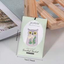 5 piezas de 4.3"X2.8" Bolsas de Sachets perfumadas, diseño de animales de dibujos animados lindos con cuerda colgante, fragancias de hierba de limón, lavanda, limón, océano, jazmín, adecuadas para armarios, cajones, automóviles, regalos, Día de la Mujer, artículos esenciales de viaje, recuerdos de boda, Y2k, dormitorio, accesorios de automóvil para mujeres, decoración de cocina, cosas lindas - Multicolor - Ver 5
