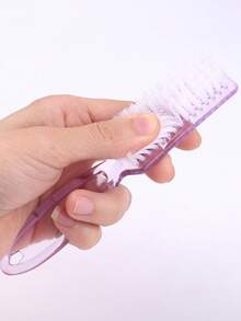 4pcs Nail Cleaning Brushes, Long Handle, Multi-Function - Multicolor - View 6