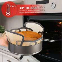 1 片加长硅胶面包模具内衬 - 不粘、可重复使用、耐高温、易于清洁，适用于 9.5 x 5.0 英寸面包模具，烘焙佳品 - 彩色 - 查看 7