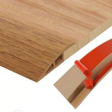 1pc 7cm/2.75in Self-Adhesive PVC Door Threshold Protector, Wood Grain Floor Transition Strip, Scratch-Resistant Door Floor Transition Strip, Home Self-Adhesive Door Threshold Ramp Design, Decorative Speed Edge Guide For Wood Flooring And Carpets, Suitable For Carpet Edging, Protecting Tile And Floor Joints, Decorative Home Decor - Multicolor - View 15