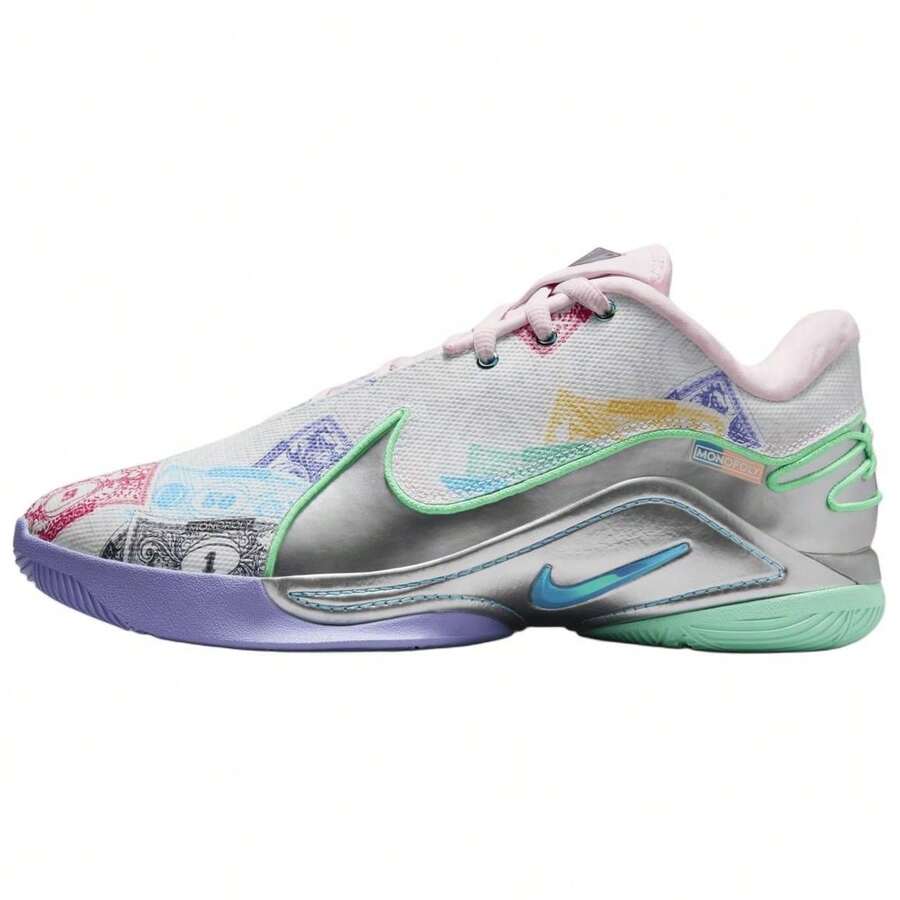 Monopoly X Nike  22 EP Currency Retro Basketball Shoes Men's Shoes - 白色 - 查看 1