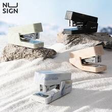 DELI NS083C Mini Stapler: Compact And Portable, Made Of Steel With A TPE Anti-Slip Pad For Stability, Ideal For Travel And Study. (Author: Iwakawa) - Iwagawa - View 2