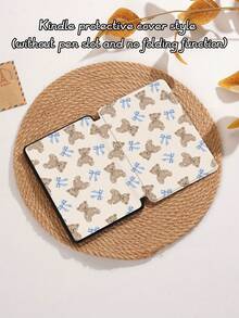 Kingsung Bear Pattern Tablet Protective Case, Compatible With IPad 9.7/10.2/10.5/10.9/12.9/Pro 11 (10th Gen), Galaxy Tab S6 Lite 10.4 Inch, Kindle Paperwhite (12th Gen, 2024 Release), Kindle (11th Gen, 2022 Release), Soft Shock-Proof, Smart Stand/Auto Wake/Sleep Function - Multicolor - View 10